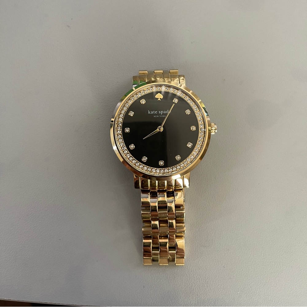 Kate Spade Black and Gold Watch